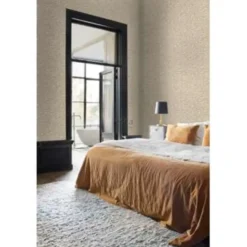 ESTAhome behang - panterprint - donker beige - 0.53 x 10.05 m