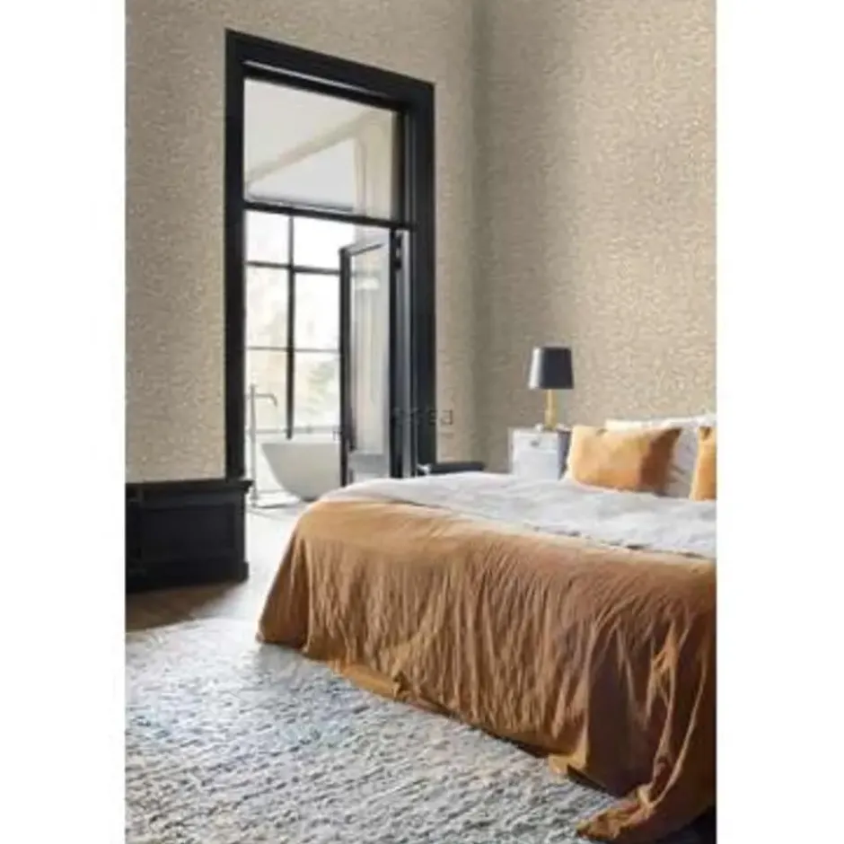 ESTAhome behang - panterprint - donker beige - 0.53 x 10.05 m