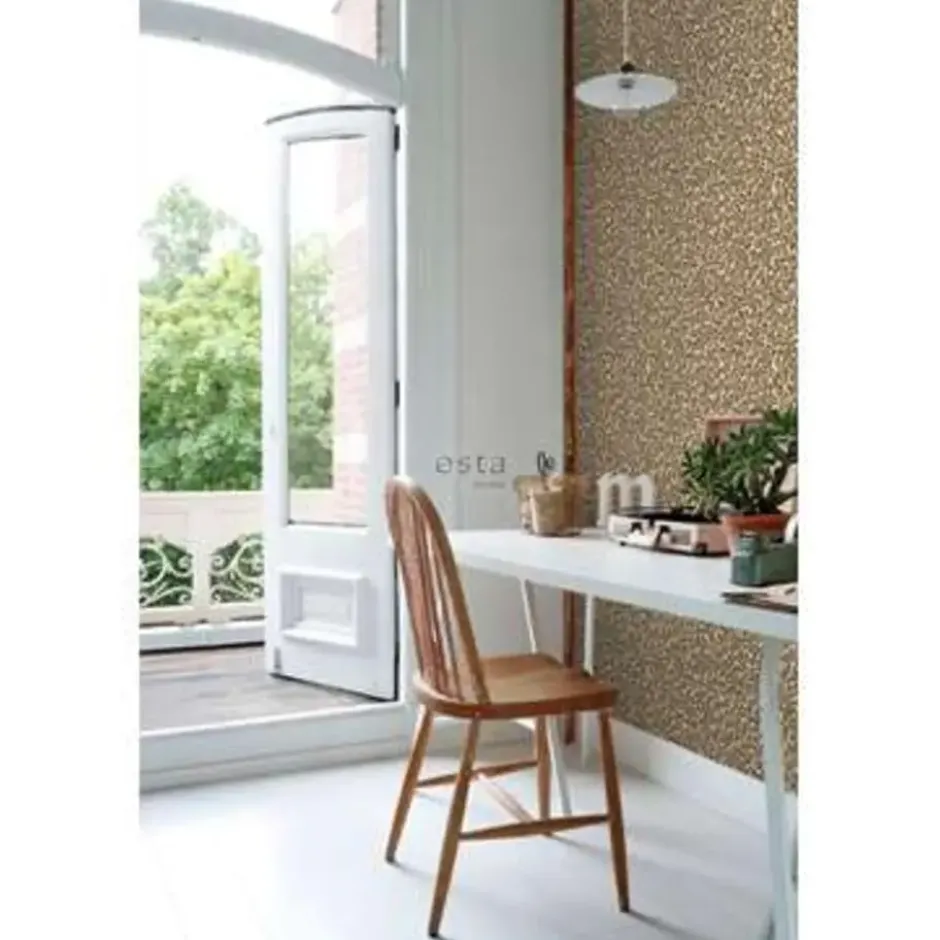 ESTAhome behang - panterprint - bruin - 0.53 x 10.05 m