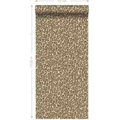 ESTAhome behang - panterprint - bruin - 0.53 x 10.05 m