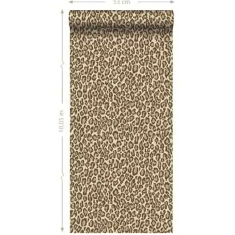 ESTAhome behang - panterprint - bruin - 0.53 x 10.05 m