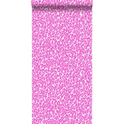 ESTAhome behang - panters - roze - 53 cm x 10,05 m