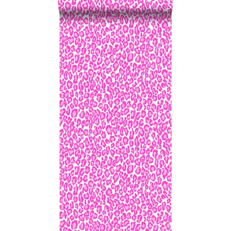 ESTAhome behang - panters - roze - 53 cm x 10,05 m