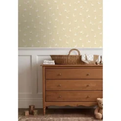 ESTAhome behang schattige ganzen geel - 50 x 900 cm