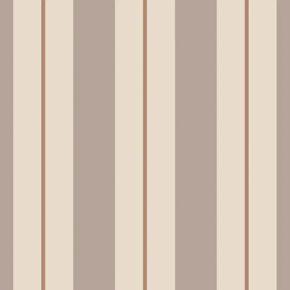 ESTAhome behang strepen bruin en beige - 50 x 900 cm