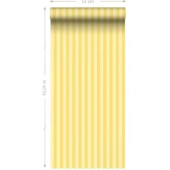 ESTAhome behang strepen geel - 50 x 900 cm