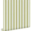 ESTAhome behang strepen groen en blauw - 50 x 900 cm