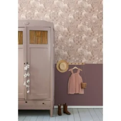ESTAhome behang unicorns oudroze - 53 x 1005 cm