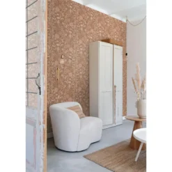 ESTAhome behang vintage bloemen bruin, terracotta en paars - 50 x 900 cm