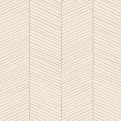 ESTAhome behang visgraat-motief zandkleurig en beige - 53 x 1005 cm