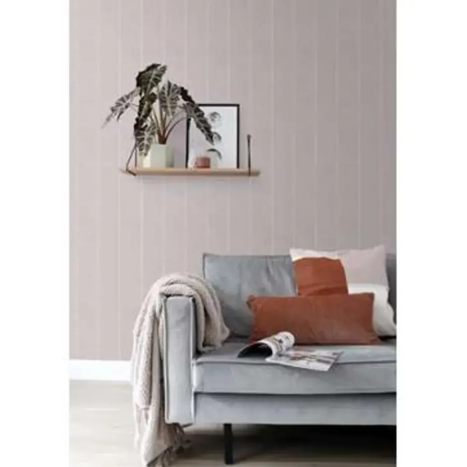ESTAhome behang - visgraat-motief - oudroze - 0.53 x 10.05 m