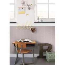 ESTAhome behang - visgraat-motief - oudroze - 0.53 x 10.05 m