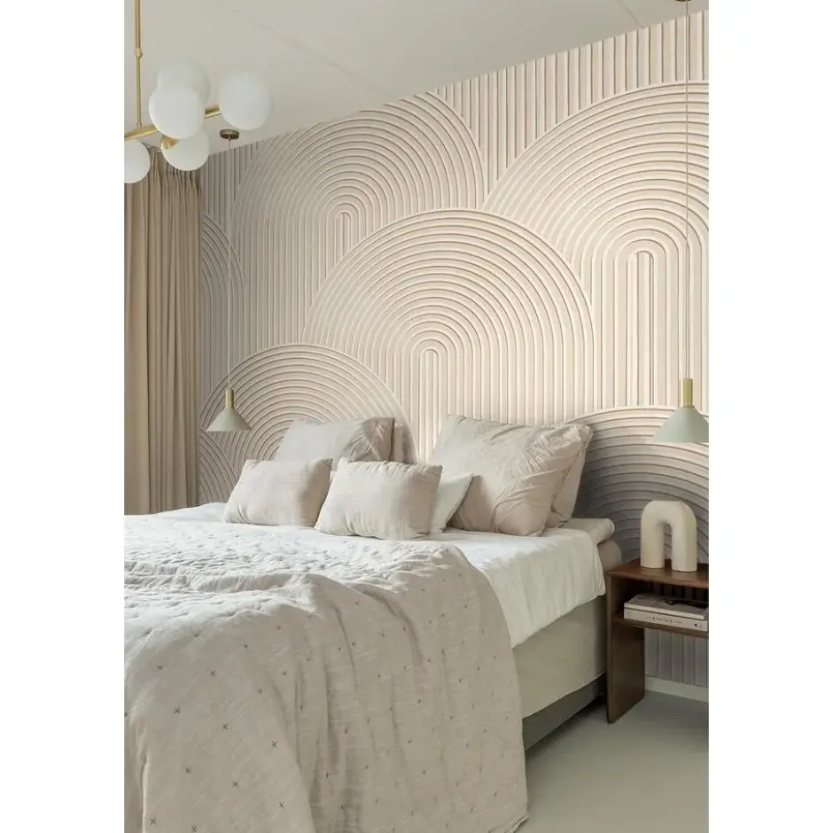 ESTAhome fotobehang 3D-motief lichtbeige - 250 x 279 cm