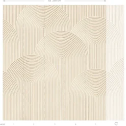 ESTAhome fotobehang 3D-motief lichtbeige - 250 x 279 cm