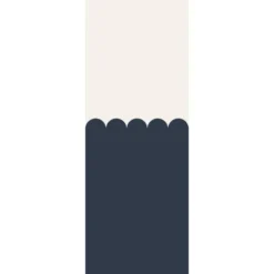 ESTAhome fotobehang lambrisering donkerblauw - 100 x 279 cm