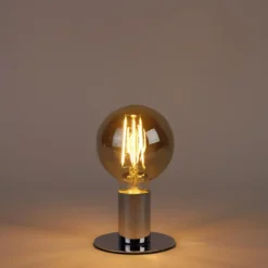 E27 3-staps dimbare LED lamp G95 smoke glas 5W 380 lm 2200K