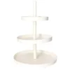 Etagere - wit - metaal - 3-laags - 30 x 55 cm - hapjes/high tea