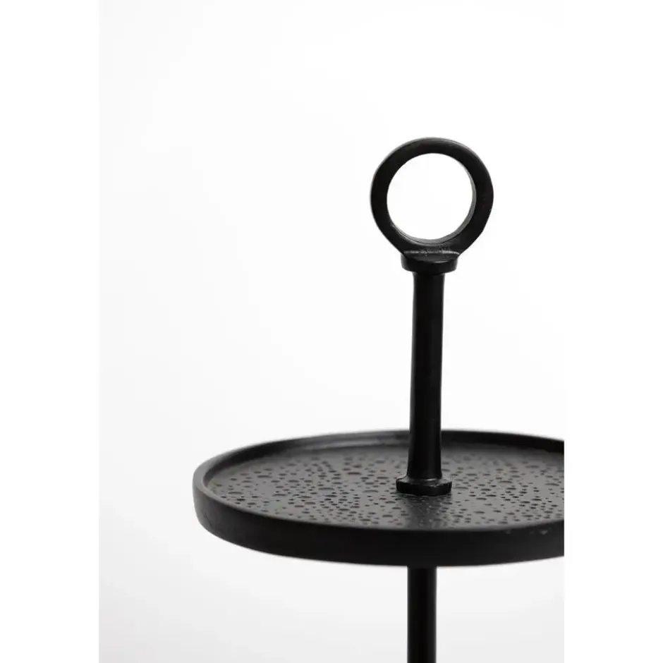 Etagère Lutek - Zwart - 2 Laags