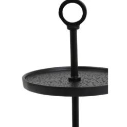 Etagère Lutek - Zwart - 2 Laags