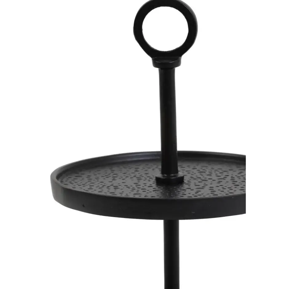 Etagère Lutek - Zwart - 2 Laags