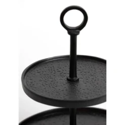 Etagère Lutek - Zwart - 2 Laags