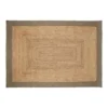 Eva Interieur Vloerkleed Jute - Naturel/Groen - 140x190