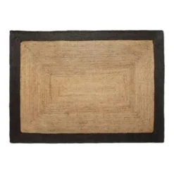 Eva Interieur Vloerkleed Jute - Naturel/Antraciet - 140x190