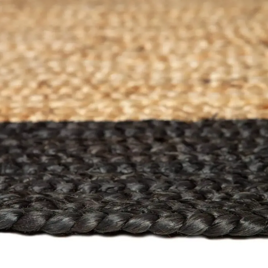 Eva Interieur Vloerkleed Jute - Naturel/Antraciet - 190x290
