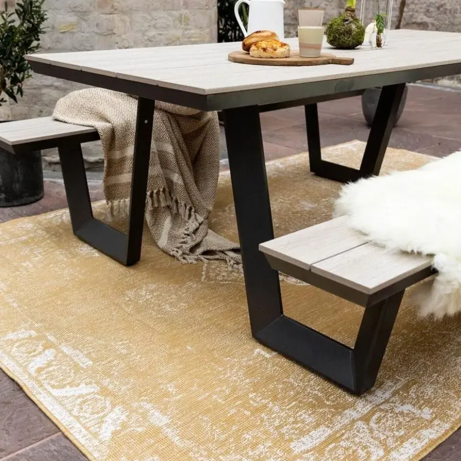 EVA Interior buitenkleed Sage geel/okergeel - 230 x 160 cm