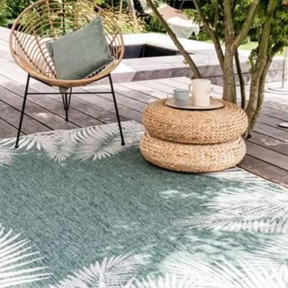 Eva Interior Buiten vloerkleed - Leaf - Groen - 200x290 cm
