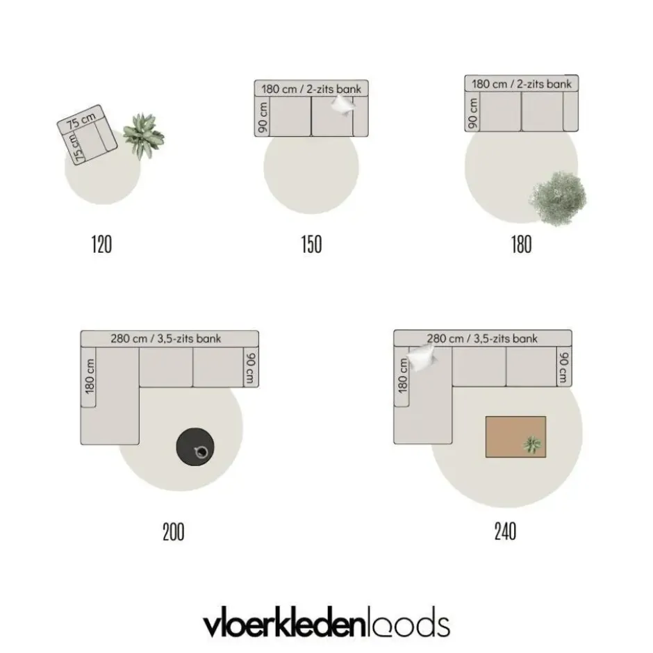 EVA Interior Vloerkleed Bloom - Groen - 235 cm - (XL)