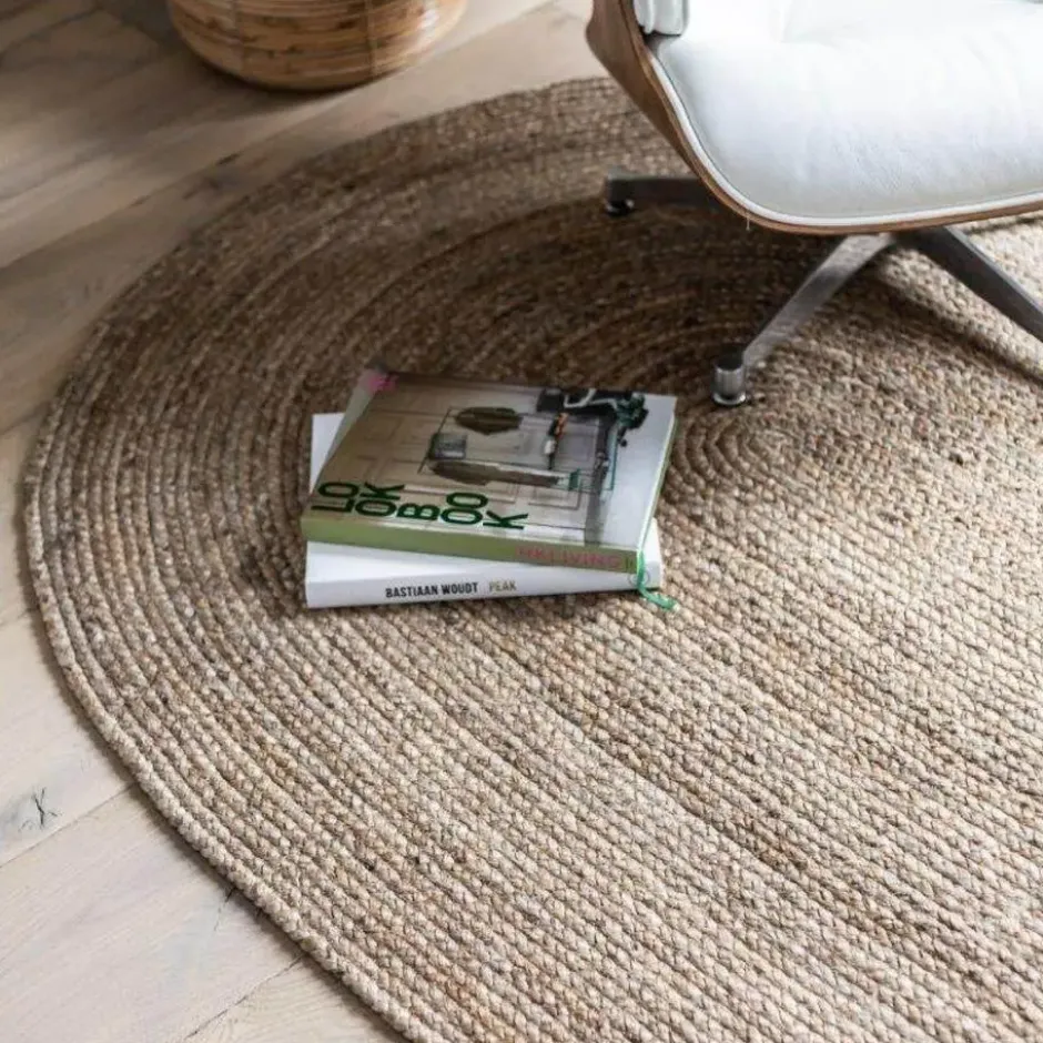 EVA Interior vloerkleed ovaal jute - naturel - 200 x 300 cm