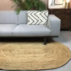 EVA Interior vloerkleed ovaal jute - naturel - 240 x 150 cm