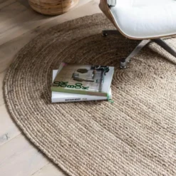 EVA Interior vloerkleed ovaal jute - naturel - 240 x 150 cm
