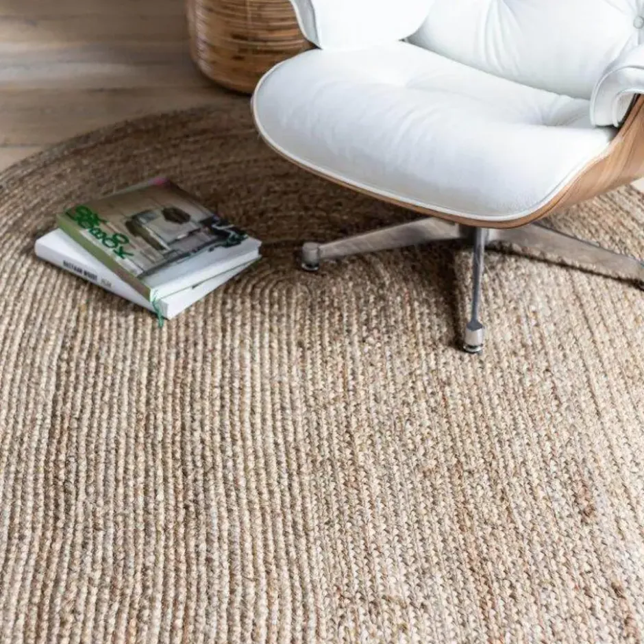 EVA Interior vloerkleed ovaal jute - naturel - 240 x 150 cm