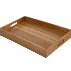 Excellent Houseware dienblad van bamboe - 50 x 35 x 6 cm - bruin