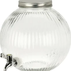 Excellent Houseware Drank dispenser Beverages Tap - 5.5 Liter - glas