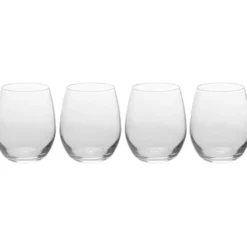 Excellent Houseware luxe sap/waterglazen - 4x stuks - 390 ml