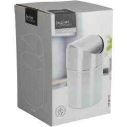Excellent Houseware Mini prullenbakje met klepdeksel - 1.3L