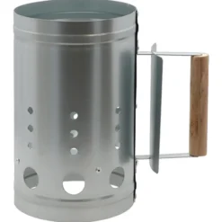 Fancy Flames BBQ/Barbeque kolenstarter - staal/hout - briketten