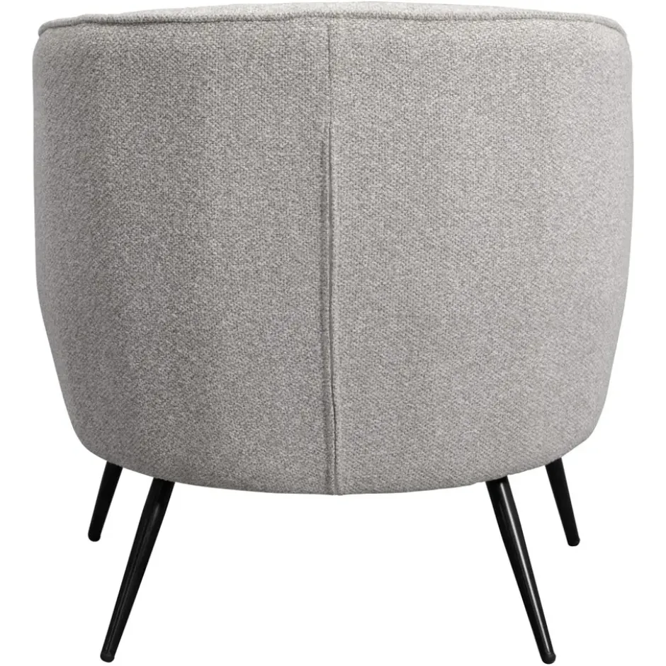 Fauteuil Carlton - bouclé stof - lichtgrijs