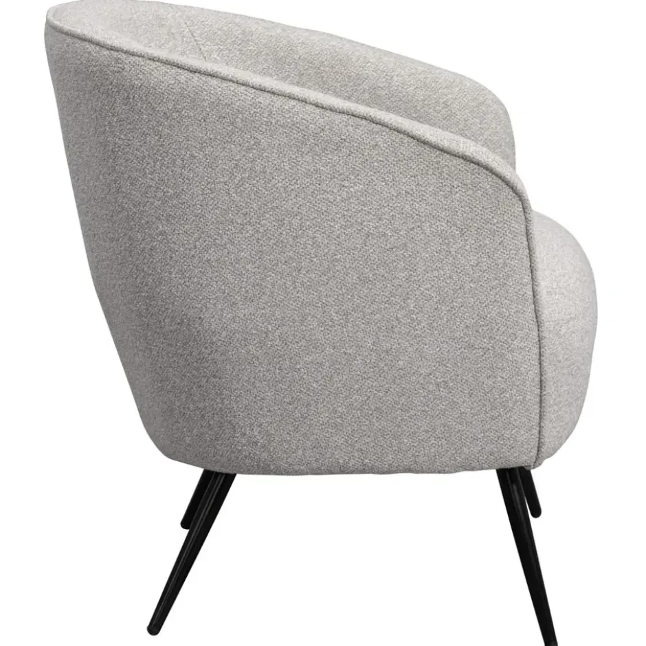 Fauteuil Carlton - bouclé stof - lichtgrijs