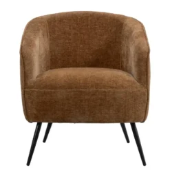Fauteuil Carlton - stof - bruin
