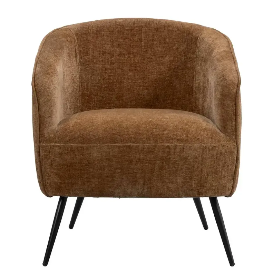 Fauteuil Carlton - stof - bruin