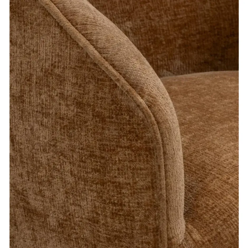 Fauteuil Carlton - stof - bruin