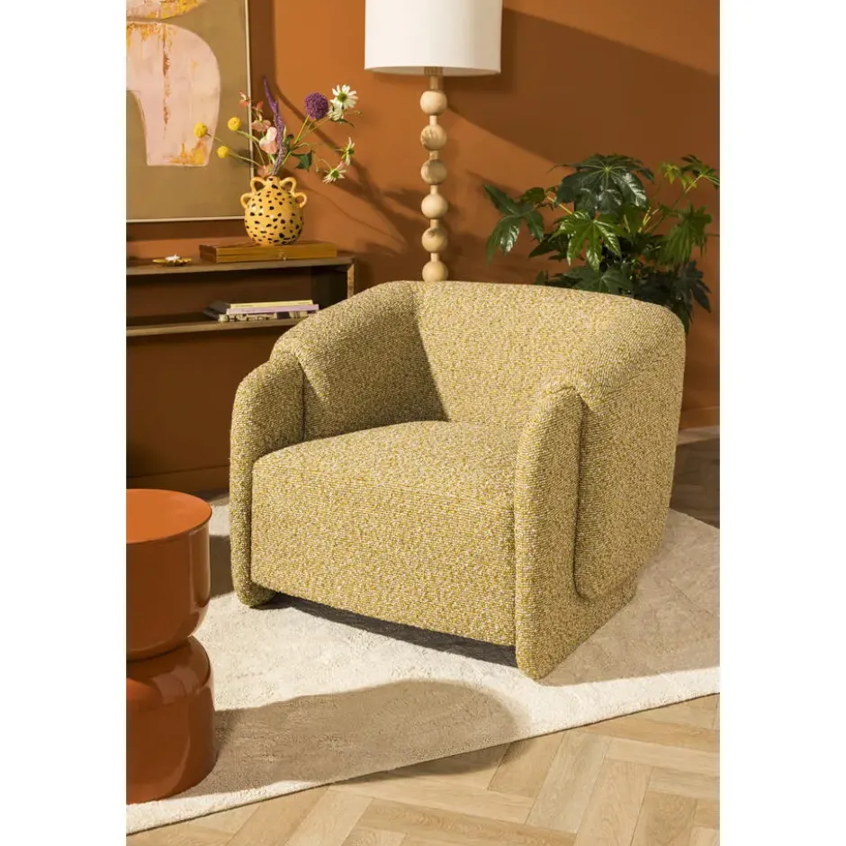 Fauteuil Lauren - okergeel