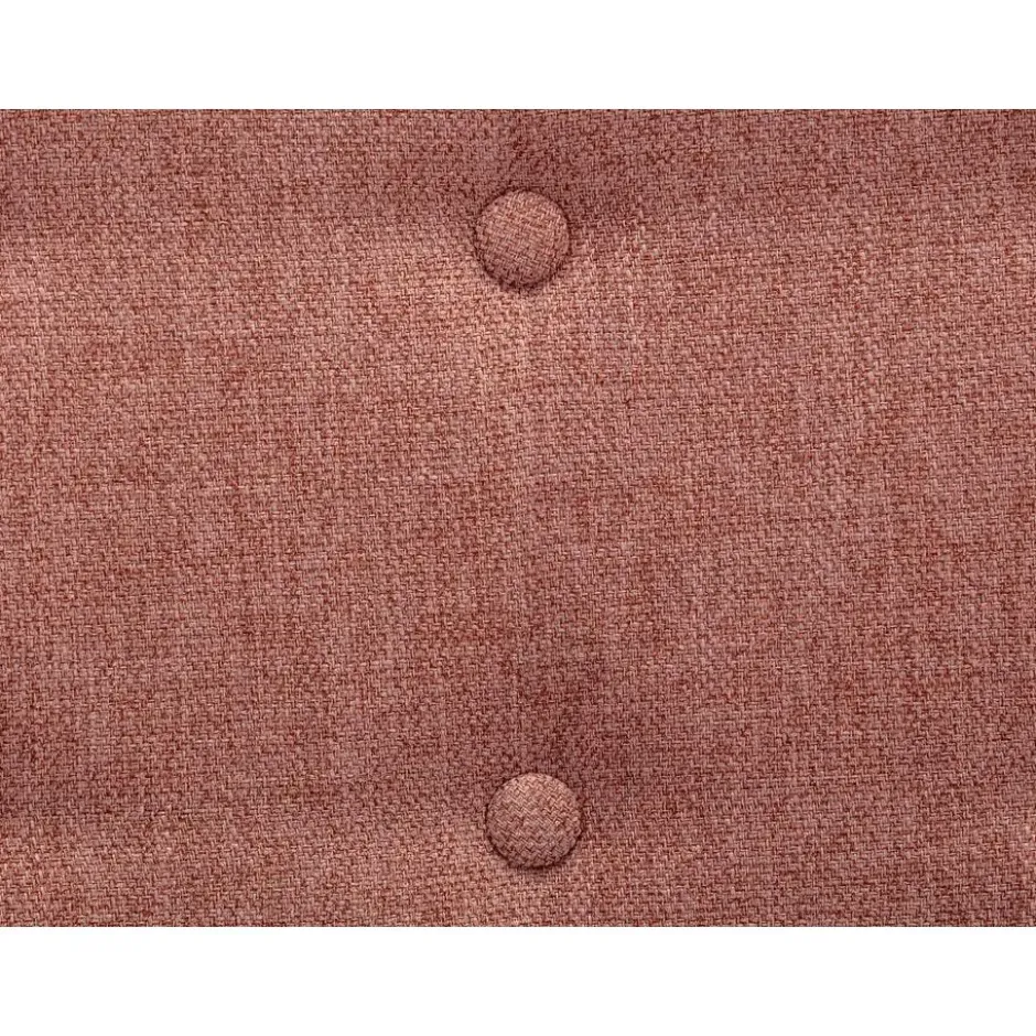 Fauteuil met rechte rugleuning VATELY - 1 plaats - Roze Stof
