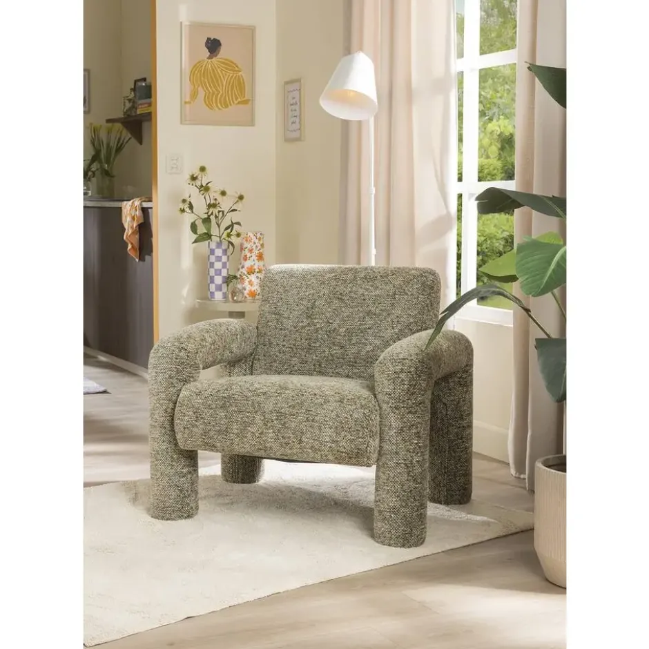 Fauteuil Puck - bruin melange