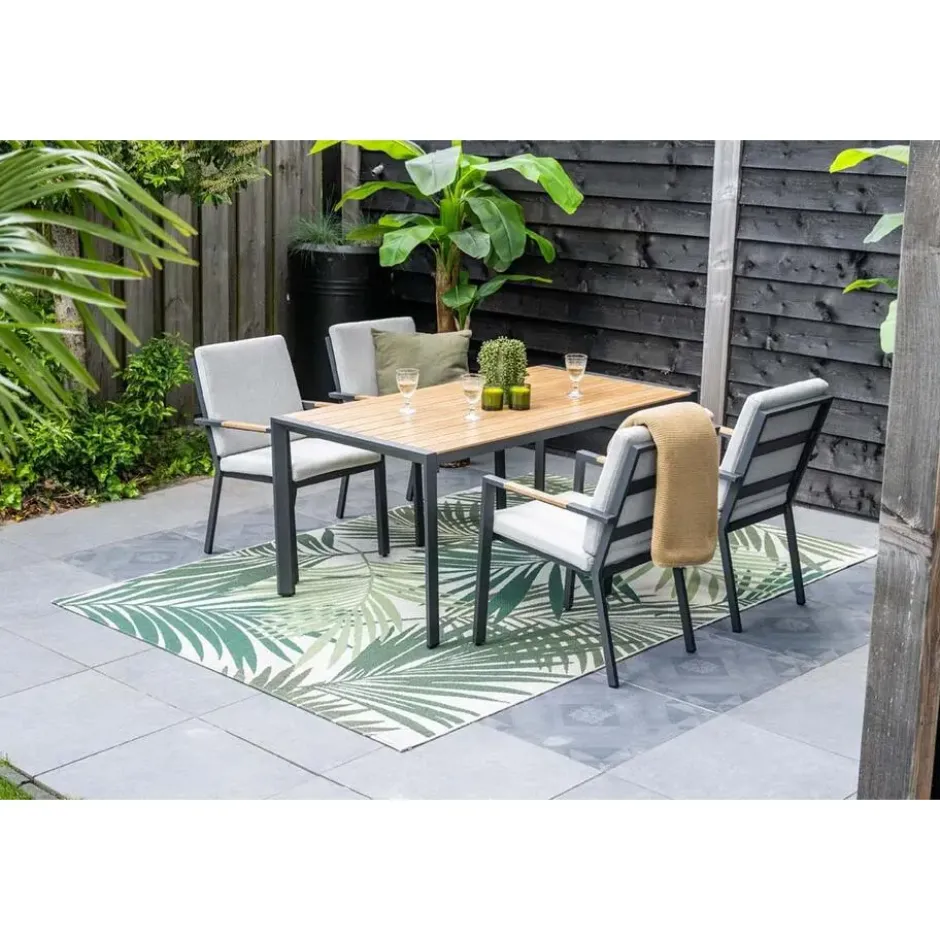 Felini 5-delige tuinset - 4 stoelen / tuintafel - Garden Impressions