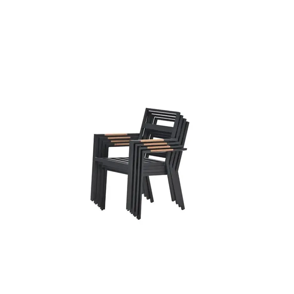 Felini 5-delige tuinset - 4 stoelen / tuintafel - Garden Impressions